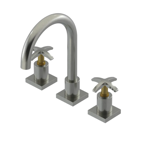 Rubinet Widespread Lav. Set. (less drain) Satin Nickel