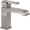Ara Single Hole - Single HANDLE-4"PLATE/METAL Pop-up - Stainless Steel