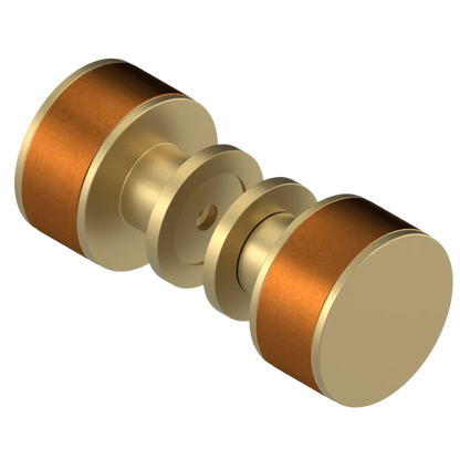 Rubinet Shower Door Knob (set) Satin Brass