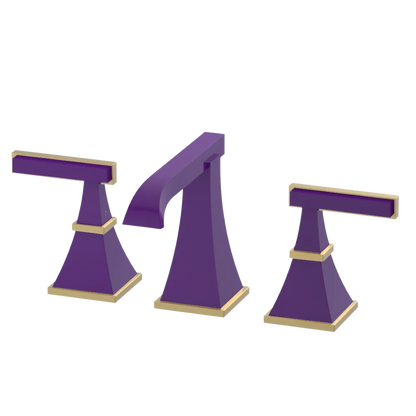 Rubinet Widespread Lav. Set. (less drain) Purple Haze