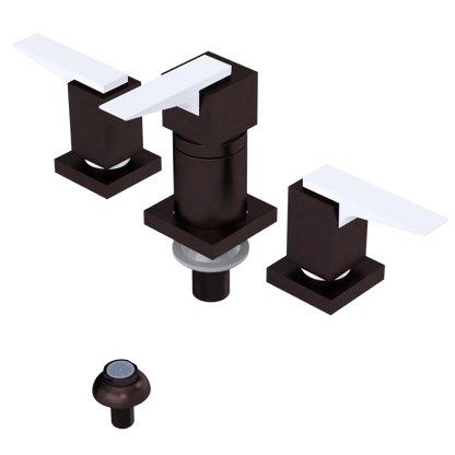 Rubinet Bidet Fitting with Spray, Diverter, and Vacuum Breaker (less drain) Tuscan Brass