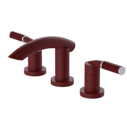 Rubinet Widespread Lav. Set. (less drain) Maroon