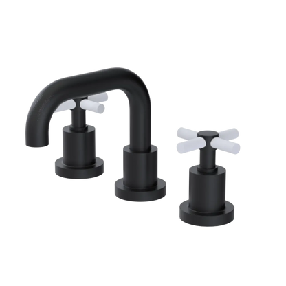 Rubinet Widespread Lav. Set. (less drain) Matt Black