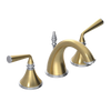 Rubinet Widespread Lav. Set. (less drain) Satin Brass