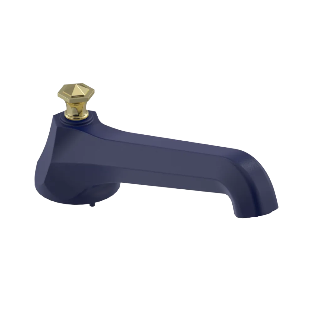 Rubinet Tub Filler Spout Deck Mount Midnight Blue