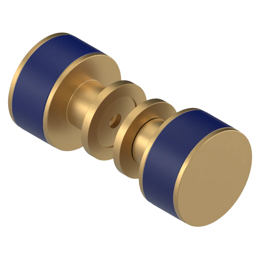Rubinet Shower Door Knob (set) Satin Gold