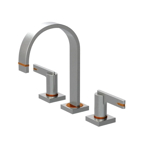 Rubinet Widespread Lav. Set. (less drain) Satin Nickel