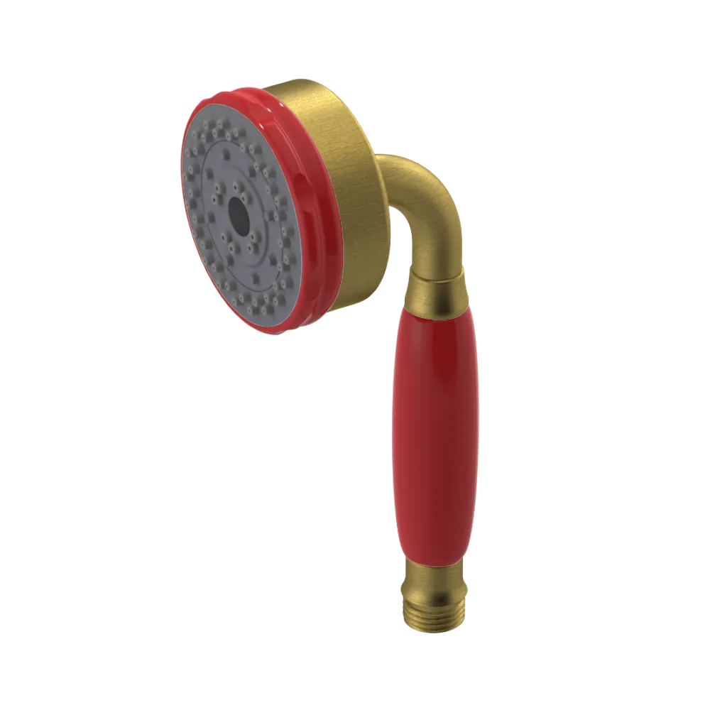 Rubinet 3 Function Hand Held Shower Only Antique Brass Matt