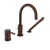 Baril 3-piece tub filler with hand shower