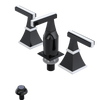 Rubinet Bidet Fitting with Spray, Diverter, and Vacum Breaker (Less Drain) Black