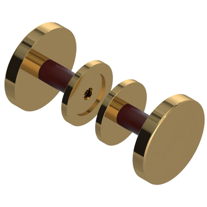 Rubinet Shower Door Knob (set) Gold