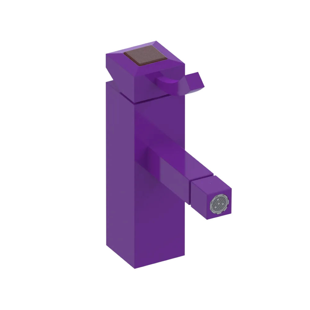 Rubinet Single Control Bidet Fitting (less drain) Purple Haze