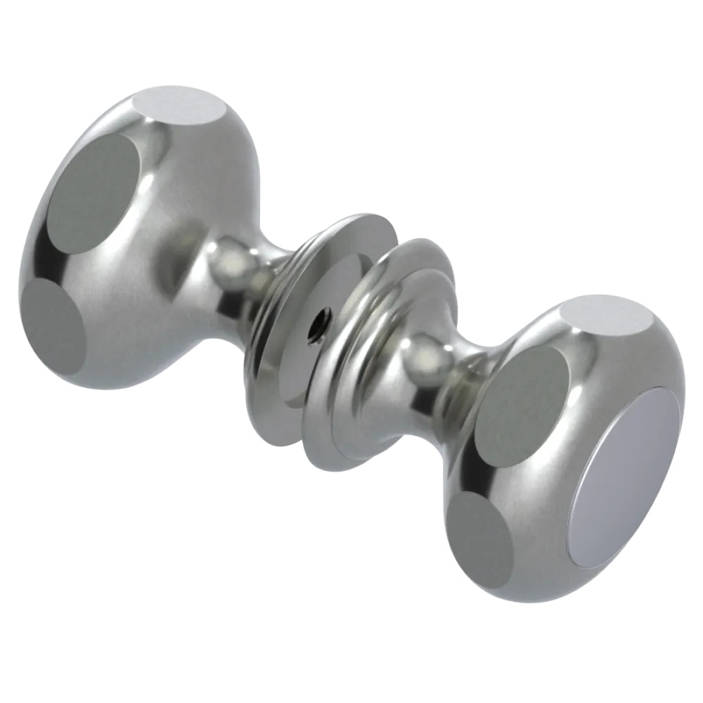 Rubinet Shower Door Knob (set) Satin Nickel