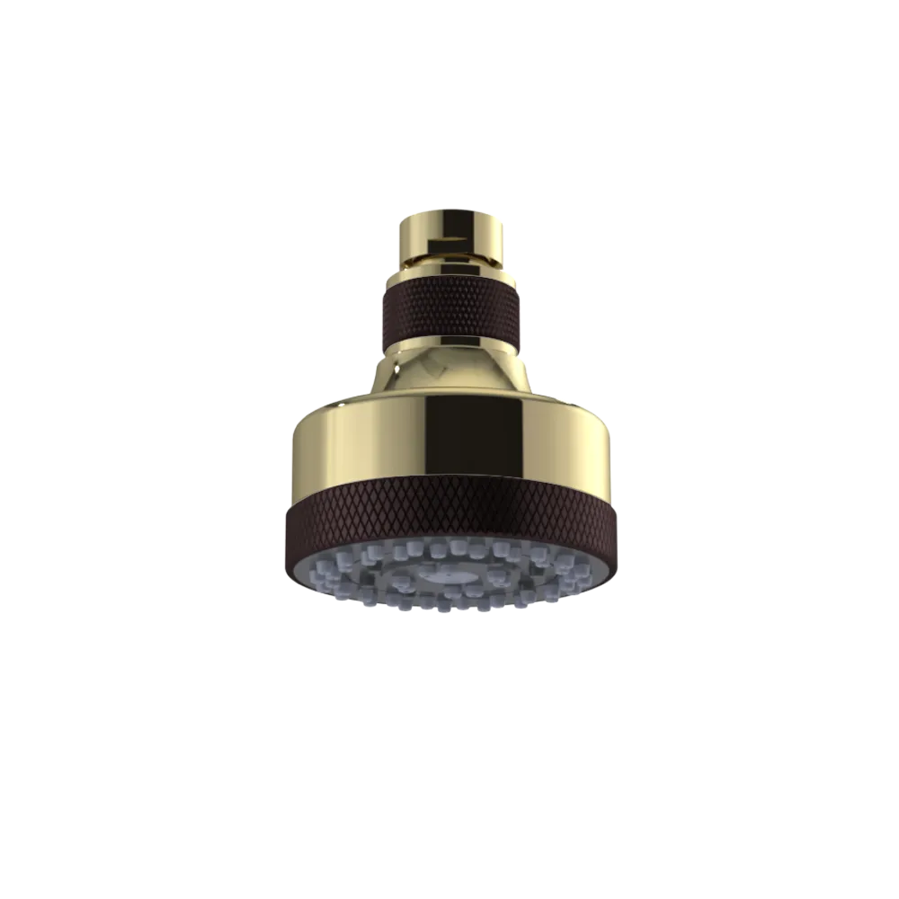 Rubinet 3 FUNCTION SHOWER HEAD Natural Brass