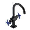 Rubinet Single Hole Dual Handle Lav. Set. (less drain) Black