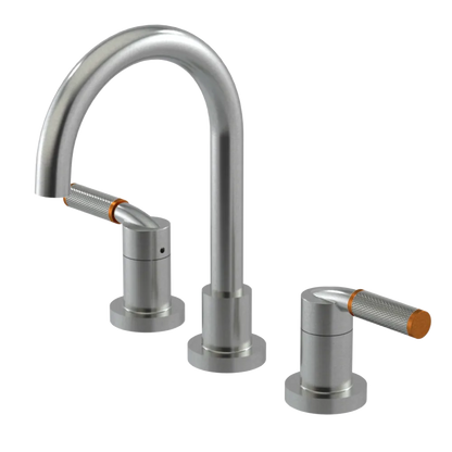 Rubinet Widespread Lav. Set. (less drain) Satin Nickel