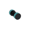 Rubinet Shower Door Knob (set) Matt Black