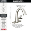 Delta Single Handle Pull Down Bathroom