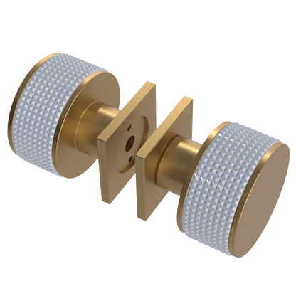 Rubinet Shower Door Knob (set) Satin Gold