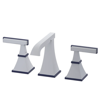 Rubinet Widespread Lav. Set. (less drain) Matt White