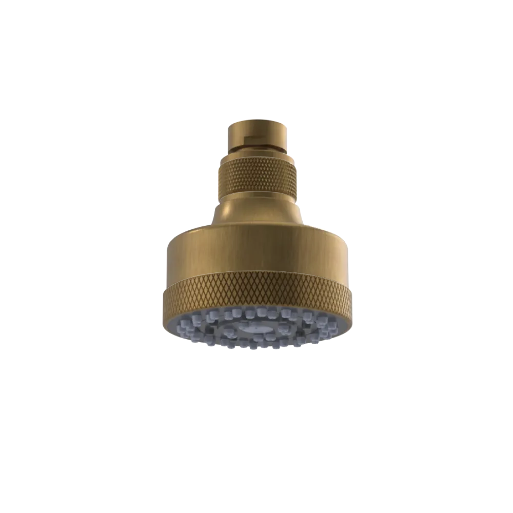 Rubinet 3 FUNCTION SHOWER HEAD Antique Brass Matt