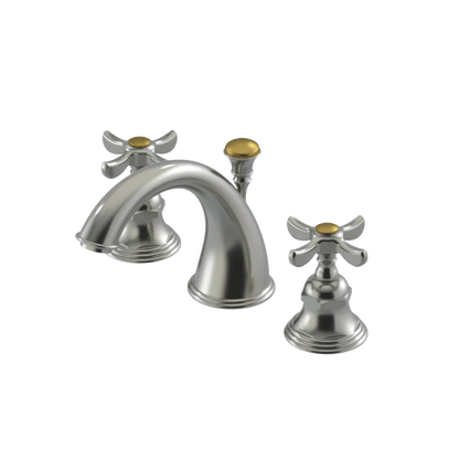 Rubinet Widespread Lav. Set. (less drain) Satin Nickel