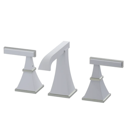 Rubinet Widespread Lav. Set. (less drain) Matt White