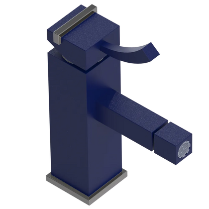 Rubinet Single Control Bidet Fitting (less drain) Midnight Blue