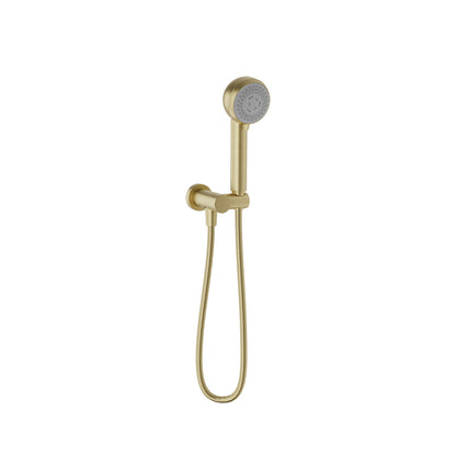 Baril 2-spray anti-limestone hand shower on wall-mounted supply elbow