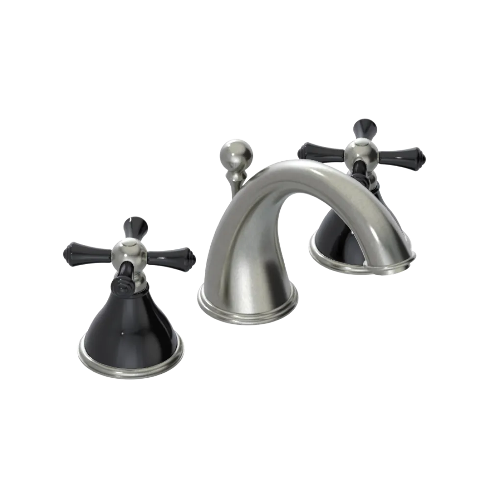 Rubinet Widespread Lav. Set. (less drain) Satin Nickel