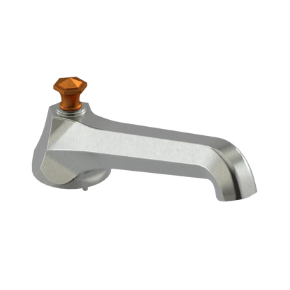 Rubinet Tub Filler Spout Deck Mount Satin Nickel