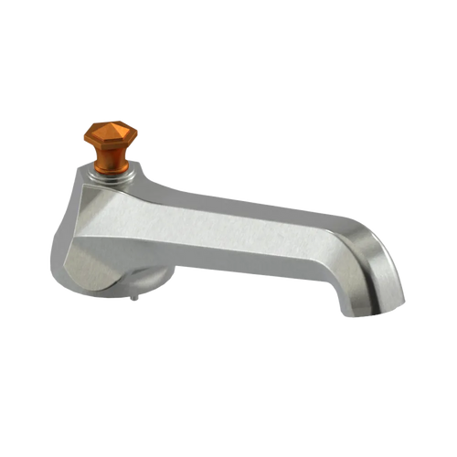 Rubinet Tub Filler Spout Deck Mount Satin Nickel