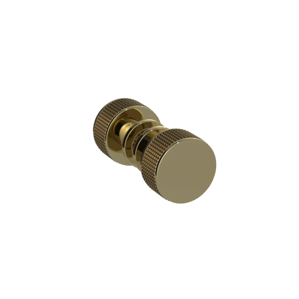 Rubinet Shower Door Knob (set) Natural Brass