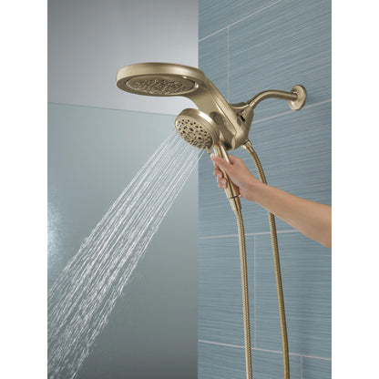 Delta HydroRain H2Okinetic 5-Setting Two-In-One Shower Head