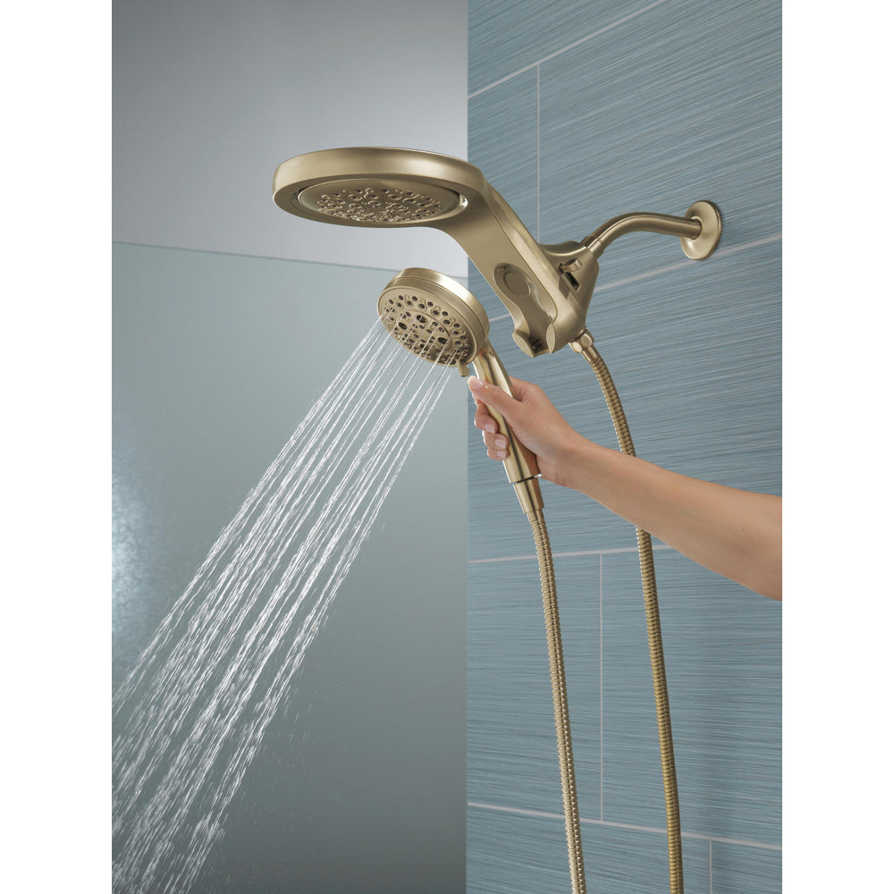Delta HydroRain H2Okinetic 5-Setting Two-In-One Shower Head