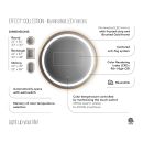 KALIA EFFECTLED-illuminated bathroom mirror - 22" x 38" - Brushed gold