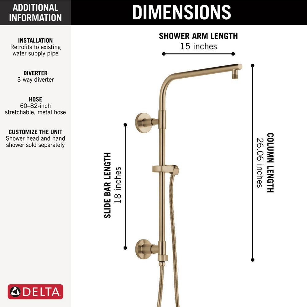 Delta Emerge 18" Round Shower Column