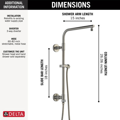 Delta Emerge 18" Round Shower Column