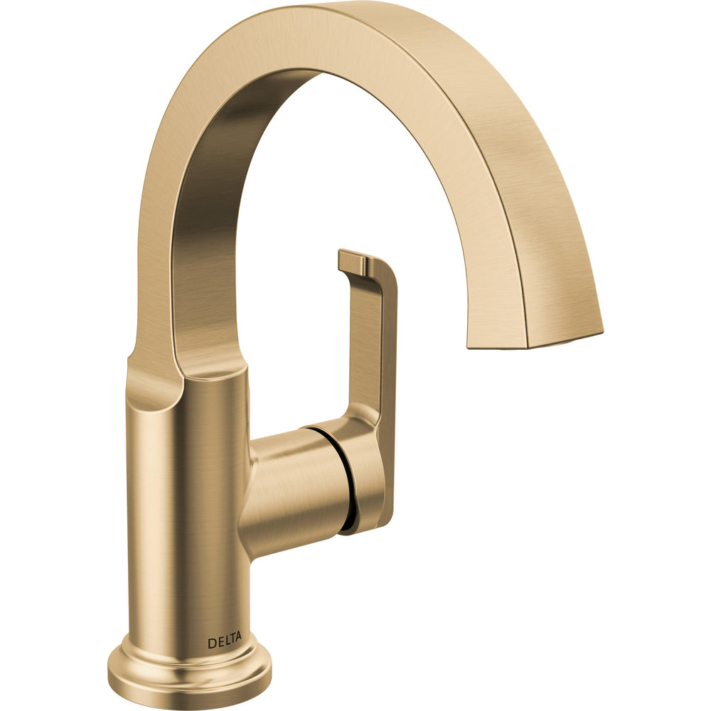Tetra Single Handle Bathroom Faucet - Champagne Bronze