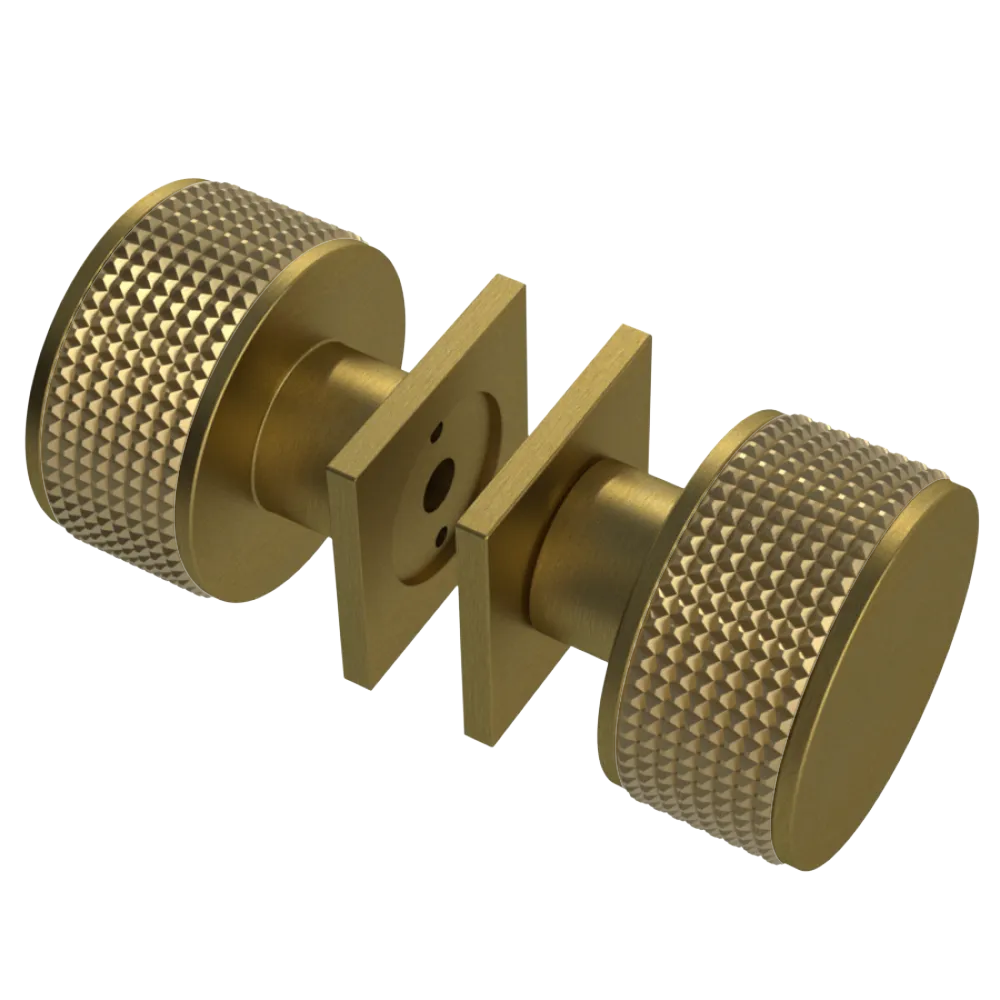 Rubinet Shower Door Knob (set) Antique Brass Matt