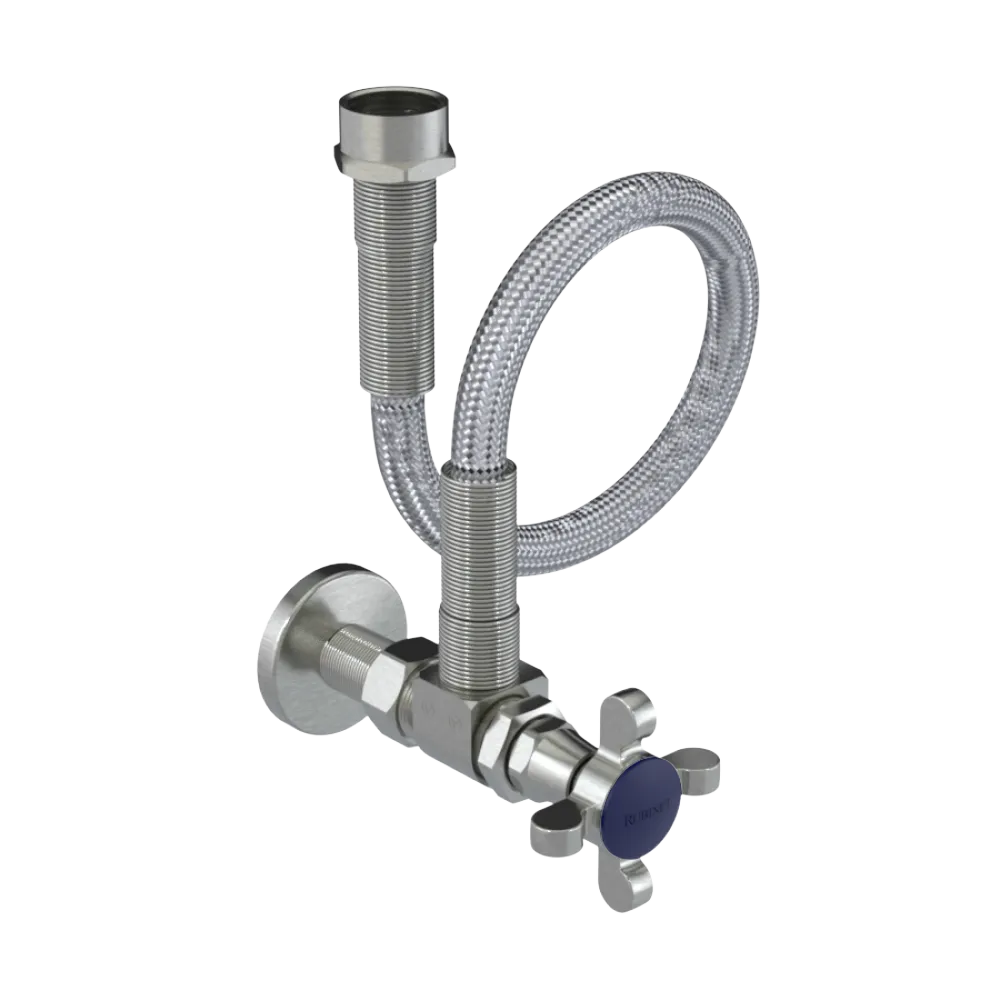 Rubinet Exposed Supply Kit (classic) x2 Satin Nickel