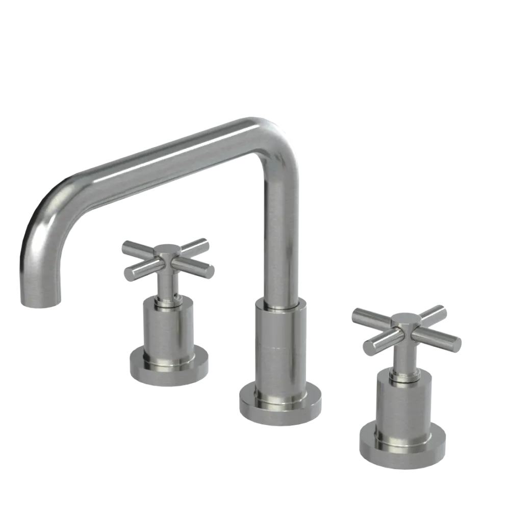 Rubinet Widespread Kitchen Set Satin Nickel