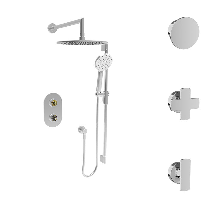 Baril Complete thermostatic pressure balanced shower kit without handle