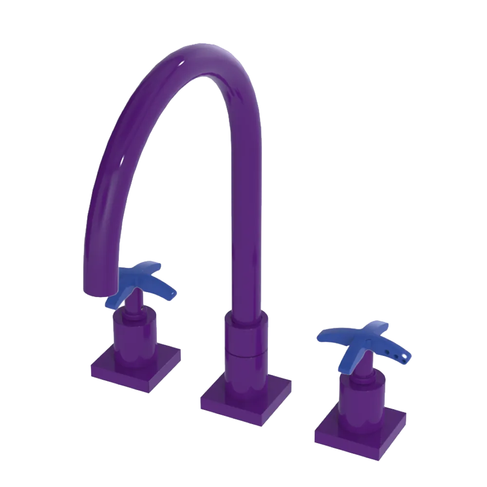 Rubinet Widespread Kitchen Set Purple Haze