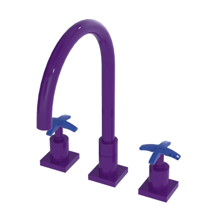 Rubinet Widespread Kitchen Set Purple Haze