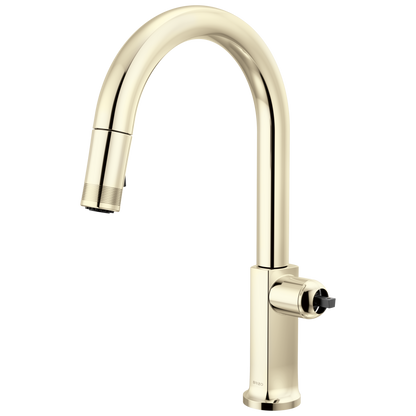 Brizo Pull Down Faucet With Arc Spout Less Handle