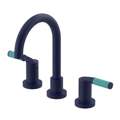Rubinet Widespread Lav set (less drain) Midnight Blue