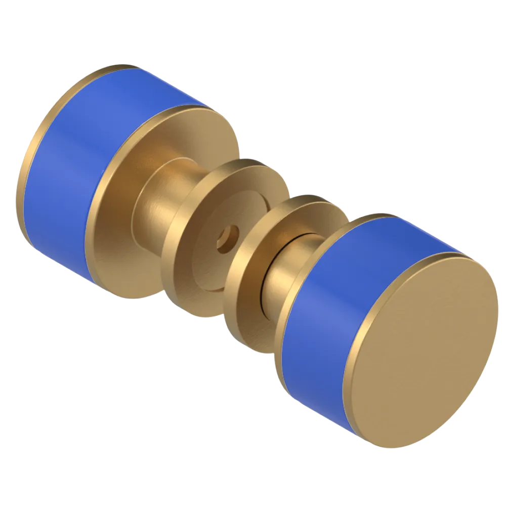 Rubinet Shower Door Knob (set) Satin Gold