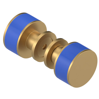 Rubinet Shower Door Knob (set) Satin Gold