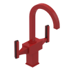 Rubinet Single Hole Dual Handle Lav. Set. (less drain) Red